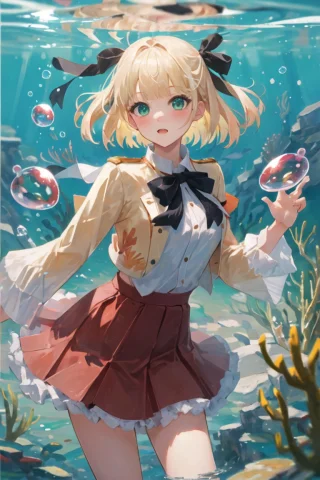 Loraanisphiawynnpalettia-v21 Anisphiawynnpalettia1.1, Pink S... — Stable Diffusion AI Prompt: (anisphia_wynn_palettia:1.1), pink skirt, short hair, blonde hair, green eyes,(...