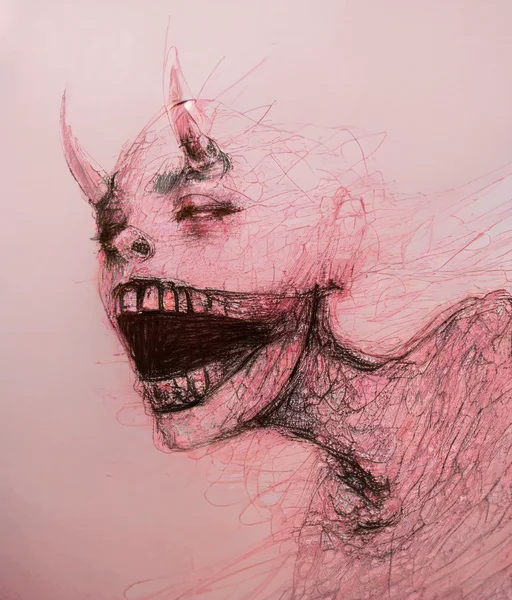1girl1.2, Oni Horns, Pink, Madziowap, Drawing, Jaggy Lines,...
