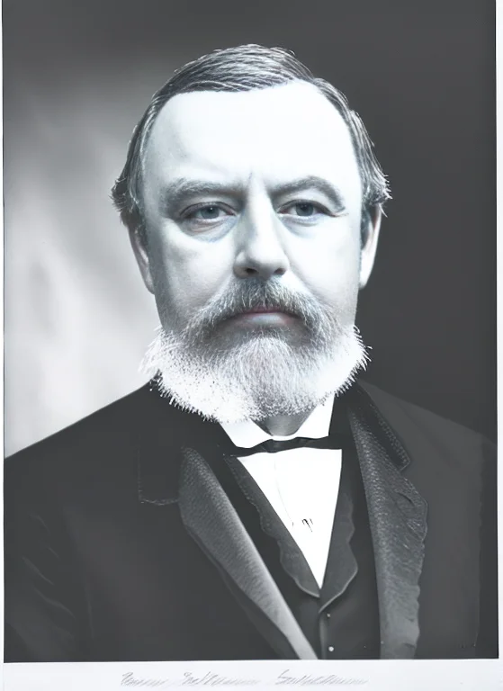 Loramonograph1portrait Of A Majestic Old Victorian Manblack...