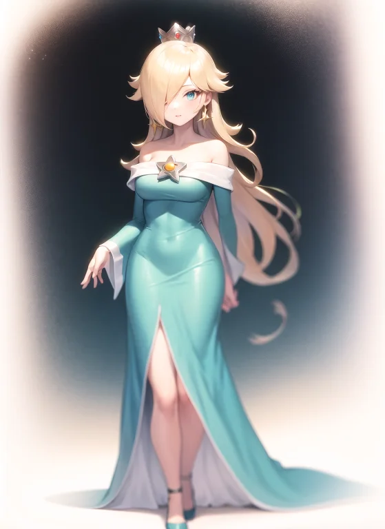 Loraros1-0000201, Aqua Dress, Looking At Viewer, Outdoors, S...