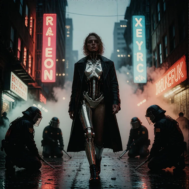 Lorakrearetrocyberpunk0.7a Striking Retrocyberpunk Poster De...