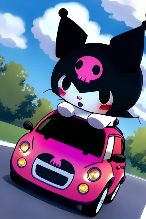 A Car With The Shape Of Kuromi