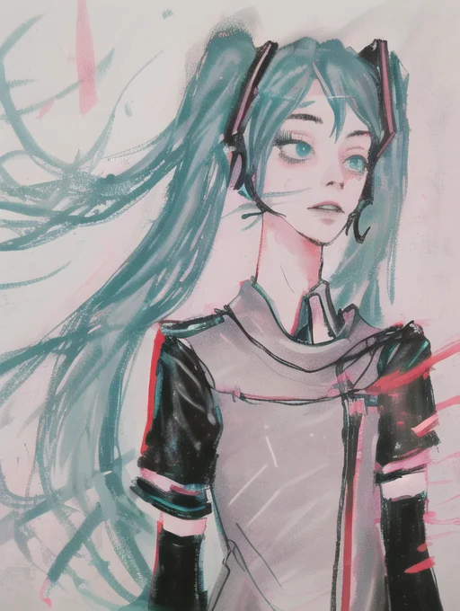 Madziowap, 1girl, Hatsune Miku,