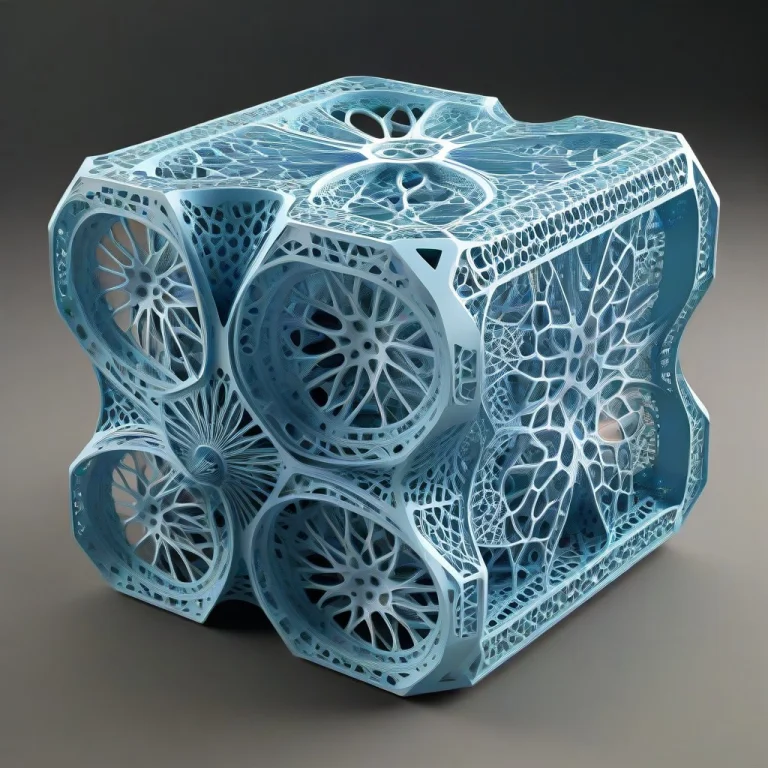 Intricate, Detailed, Train, Train Shaped1.5, Gyroid, Lattice...
