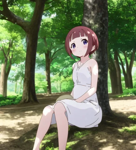 1people, Senjuinkoharu, Anishot, Double Barefoot, In White D... — Stable Diffusion AI Prompt: 1people, SenjuinKoharu, anishot, double barefoot, in white dress sitting under t...