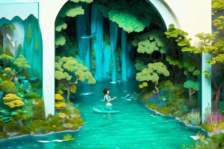 Transparent,water,green,lora1.2 ,1 Girl