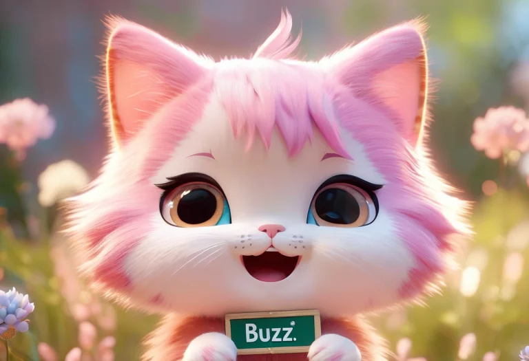 Super Cute Cat-girl, Solo, 1girl, Holding A Sign, Sign Has W...