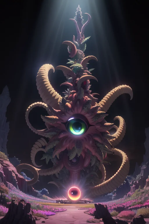 Cyclops1.3 Marijuana Eyeball, Digital Art Masterpiece, Psych...