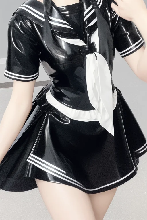 Best Quality ,masterpiece, Black Serafuku,illustration, An E...