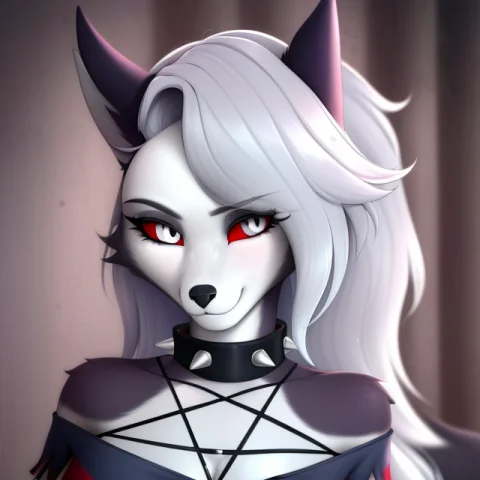 Masterpiece, Best Quality, Face Portrait Of A Female Anthro... — Stable Diffusion AI Prompt: masterpiece, best quality, face portrait of a female anthro loona hellhound, loo...
