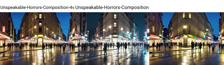 People Walking On The Street At Night