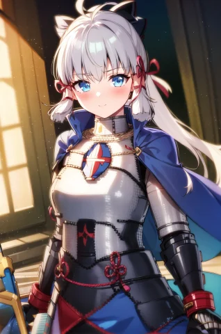 1girl, Solo, Weapon, Armor, Blonde Hair, Sword, Green Eyes,... — Stable Diffusion AI Prompt: 1girl, solo, weapon, armor, blonde hair, sword, green eyes, ahoge, excalibur (fa...