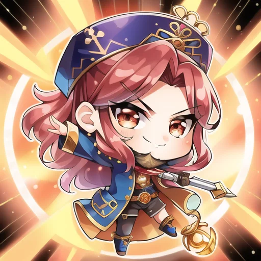 Highly Detailed, Intricately Detailed, Chibi, Icon, Lbeard,o...