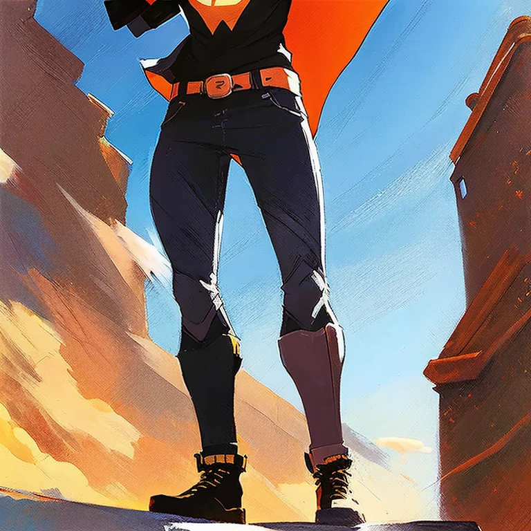 A Generic Superhero Standing On Top Of The Washington Nation...