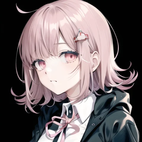 Lorachiakidgv20.6, Nanami Chiaki, Collared Shirt, Eyebrows V... — Stable Diffusion AI Prompt: , Nanami Chiaki, collared shirt, eyebrows visible_through hair, face, flipped ha...