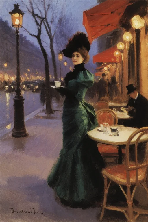 Korovin Style, Parisian Boulevard At Twilight, A 43-year-old...