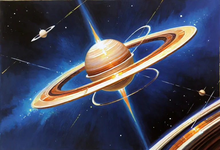 Painterly 1.2, Traditional Media. Outer Space, Saturn, Satur...
