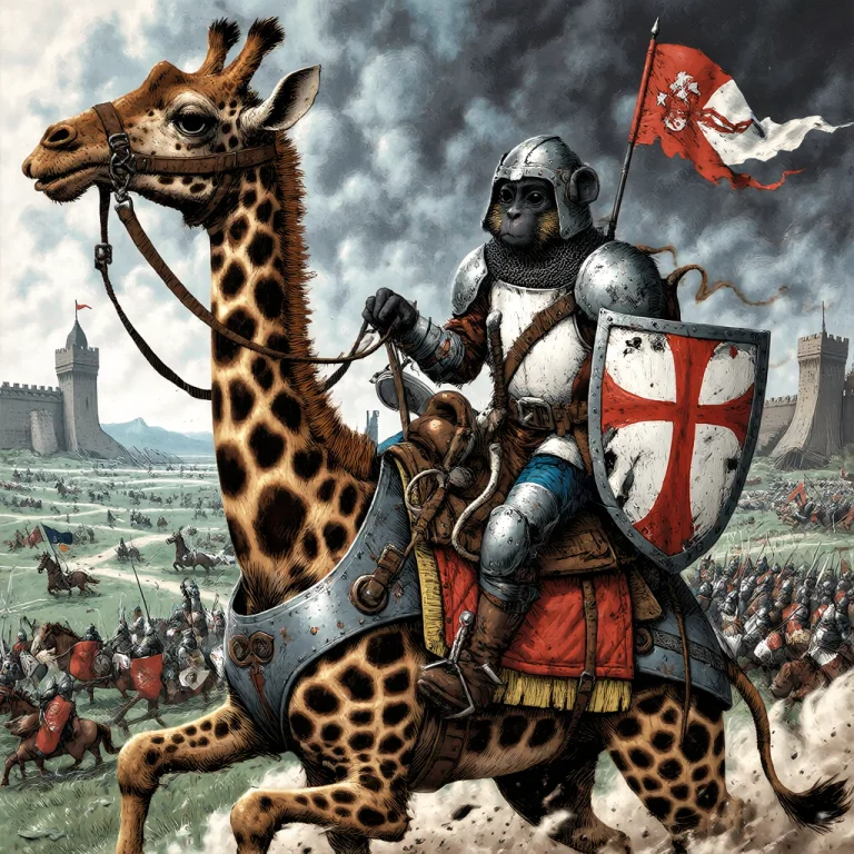 A Highly Detailed, Cinematic Medieval Battle Scene Inspired...