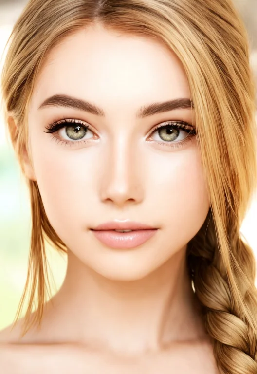 Woman Face Closeup, Braid, , Grade-a Narrative, 5-star Quali...