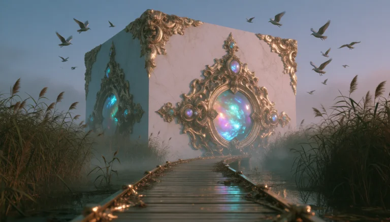 Opulentdarkness, A Wetland Boardwalk At Dawn Leading Toward...