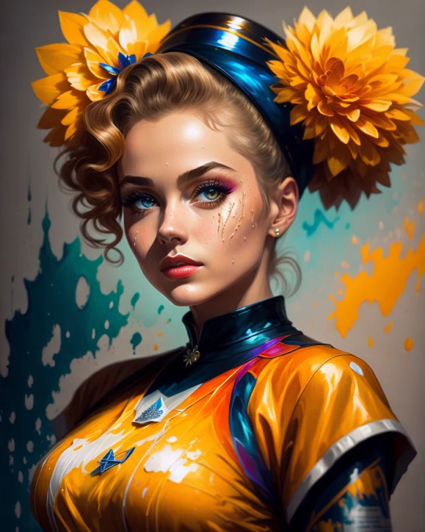 Olpntng Style, A Highly Detailed And Hyper Realistic Drawing...