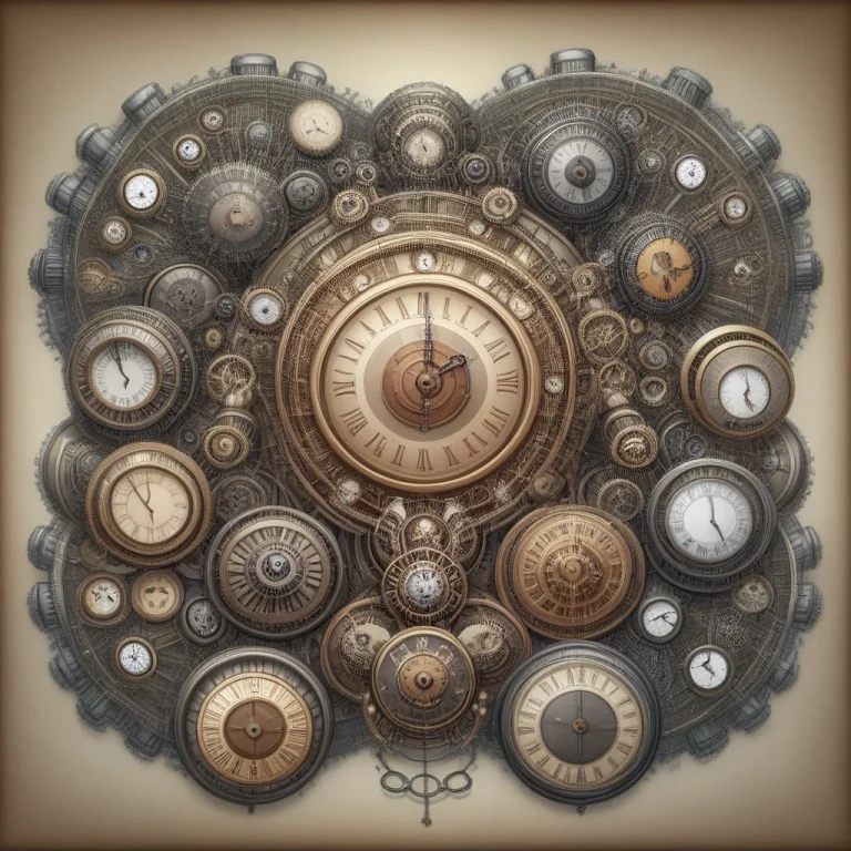 Room Clock Faces Circular Dials With Hands And Numerals. Me...