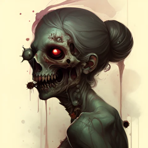 Last-of-us-0-13, Art Horror By Apterus, An Infected Woman Mi... — Stable Diffusion AI Prompt: last-of-us-{0-13}, art horror by apterus, an infected woman mixed with tloustyle...