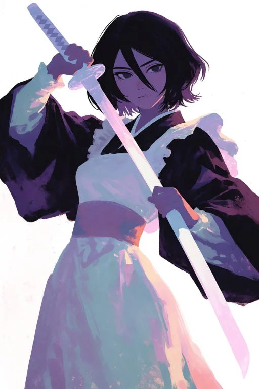 Incase Style, Stylized Illustration, Brush Strokes, 1girl, S...