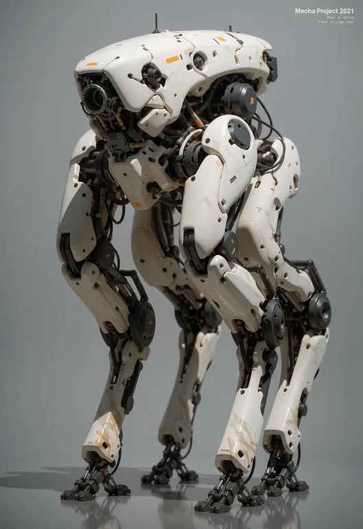 This Is A Digital Cgi Image Of A Futuristic, Robotic, Quadru...
