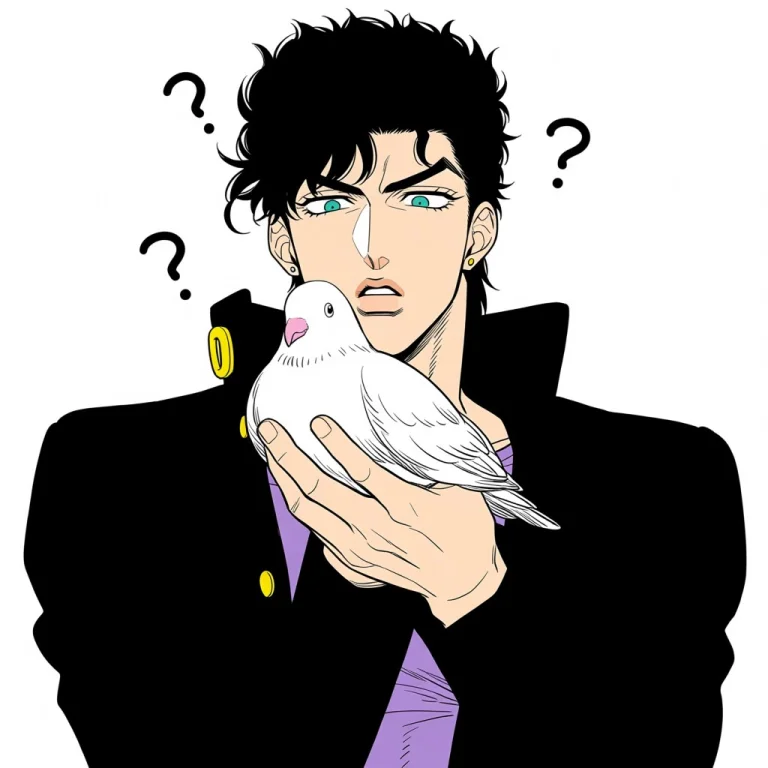 Upper Body, 1boy, Male Focus, Kujo Jotaro, Black Coat, Gakur...