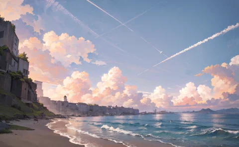 Masterpiece, Best Quality1.1, Wide Angle, From Below, White... — Stable Diffusion AI Prompt: (masterpiece, best quality:1.1), wide angle, from below, (white cliff), mountain...