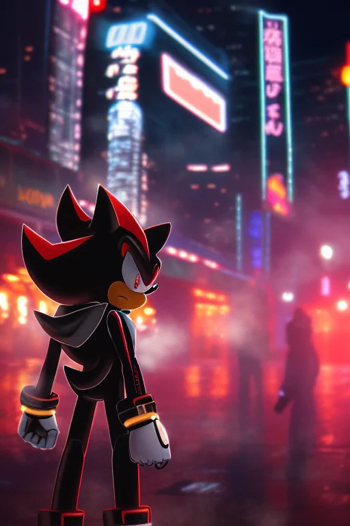 Android Shadow The Hedgehog, Masterpiece, Caustics, Depth Of...