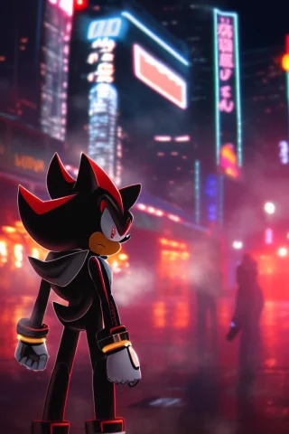 Android Shadow The Hedgehog, Masterpiece, Caustics, Depth Of... — Stable Diffusion AI Prompt: android shadow the hedgehog, masterpiece, caustics, depth of field, neon lights,...