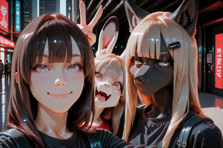 A Close-up Selfie Photograph Taken On A Modern City Sidewalk...