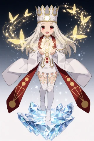 Nanmokaken, Illiasviel, Heaven Dress. A Lively Full-body Com... — Stable Diffusion AI Prompt: @nanmokaken, illiasviel, heaven dress. A lively full-body composition standing b...