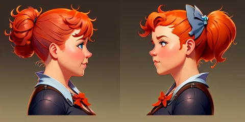 Character Turnaround Of Hildai17 The Barmaid. Multiple Views... — Stable Diffusion AI Prompt: Character turnaround of Hildai17 the barmaid. multiple views of the same charact...