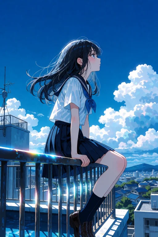 Masterpiece, Very Aesthetic, 1girl An Emotional Anime-style...