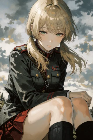 A Contemporary Anime Style Illustration With Ink-pen Stroke... — Stable Diffusion AI Prompt: A contemporary anime style illustration with ink-pen stroke linework featuring a...