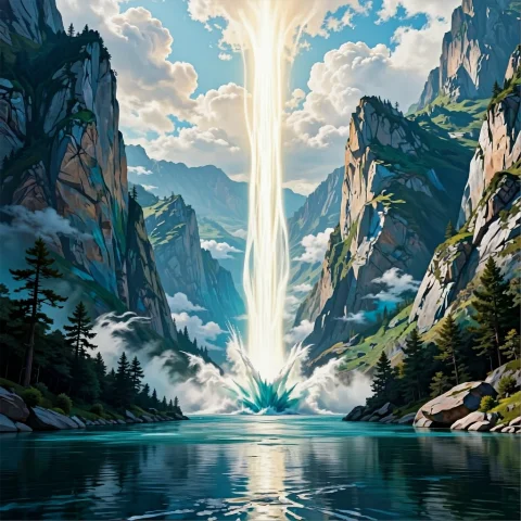 River Valley, Dreamlike Oil Painting, Concept Art, Perfect C... — Stable Diffusion AI Prompt: river valley, dreamlike oil painting, concept art, perfect composition, realisti...