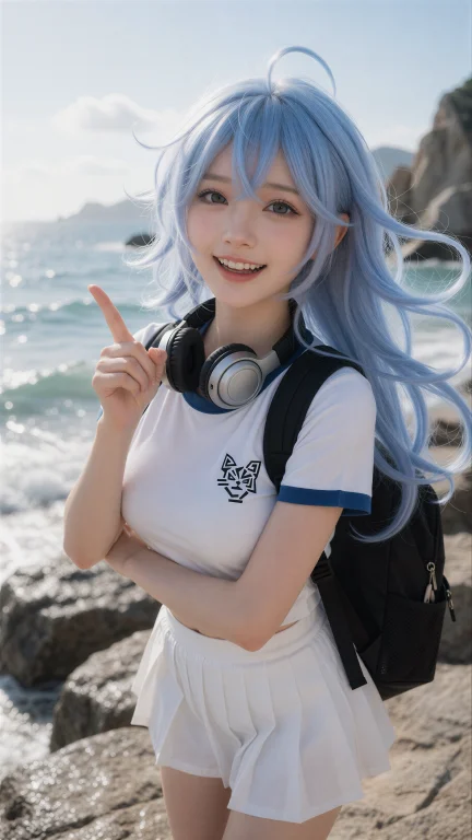 秋月风夏,高清写实风格、细节锐利、肌肤纹理逼真、光影柔美、超...