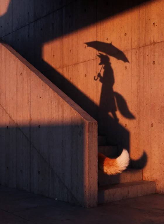 A Graphic Architectural Photograph Focusing On Light And Sha...