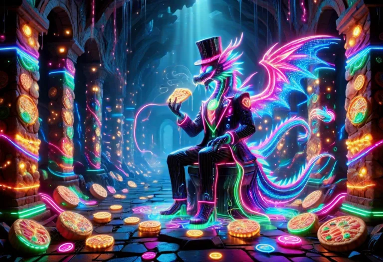 Lazypos, Led, Colorful Led Lights, No Humans, Western Dragon...