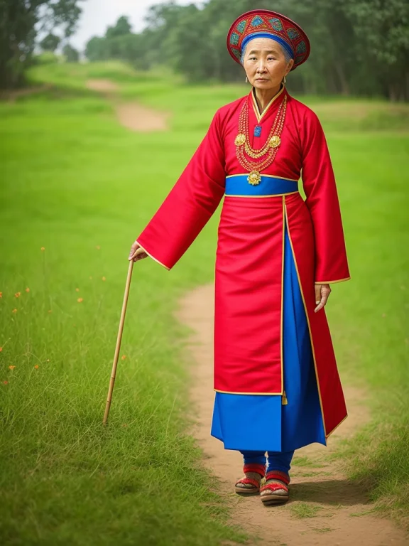 Deliberate Style. Full Body Bold Pose, Full Color Photo Of 9...