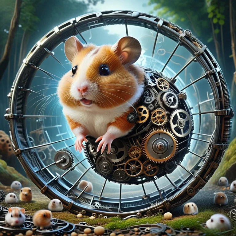 Metal Gears, An Animal, Hamster, Hamster Shaped1.5,outdoor,...