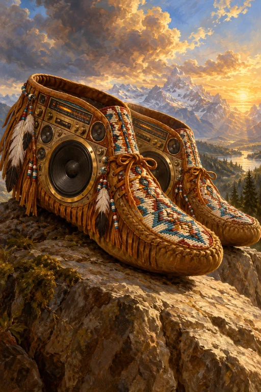 Boomboxisins, Moccasins That Are Boom.boxes, Epic And Majest...