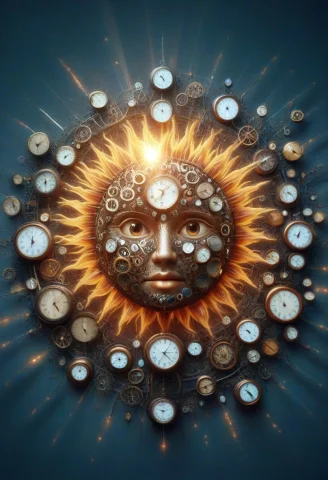 Sun Made Of Clocks — SDXL AI Prompt: sun made of clocks