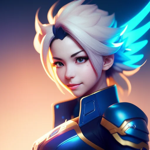 Mercy From Overwatch, Sexy, Fanart, Fighting Pose, Amazing D...