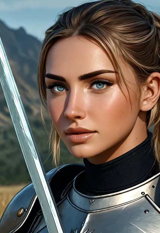 Beautiful Woman In Amidst The Clatter Of A Skirmish, The Sal...