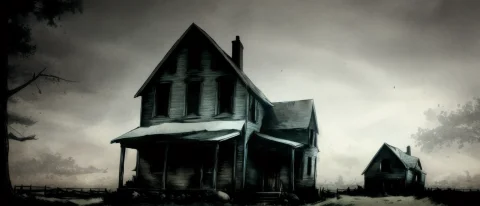 Creepy Old House In The Style Of Lorain The Style Of Fothl1 — Stable Diffusion AI Prompt: creepy old house in the style of 