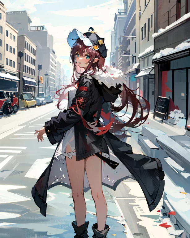 1girl,long Hair,red Hair,lorasurcoufsummer-0000081,street,ou...